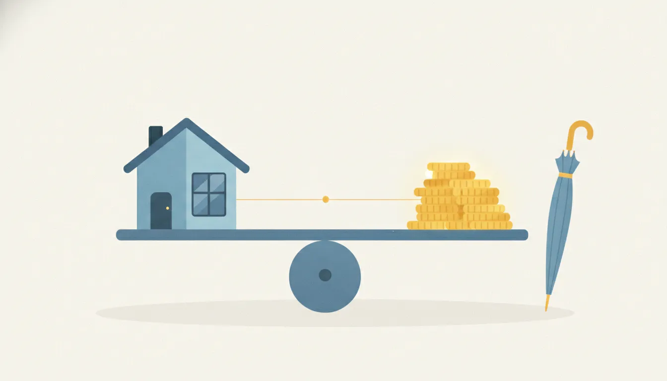 Editorial illustration for Borrowing Against Your Home to Invest: What Is at Stake.