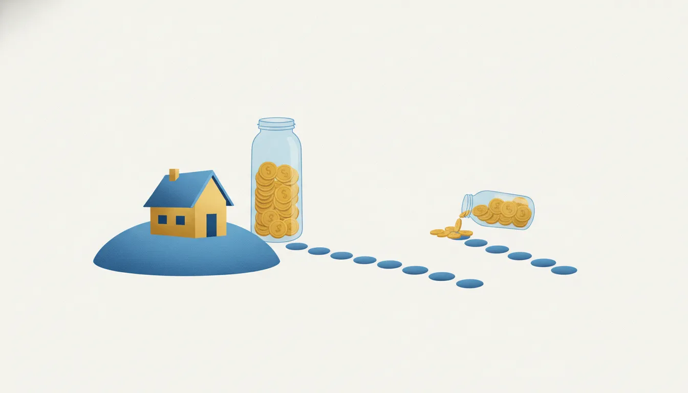 Editorial illustration for Extra Mortgage Payments or Flexible Cash? Weighing the Trade-Off.
