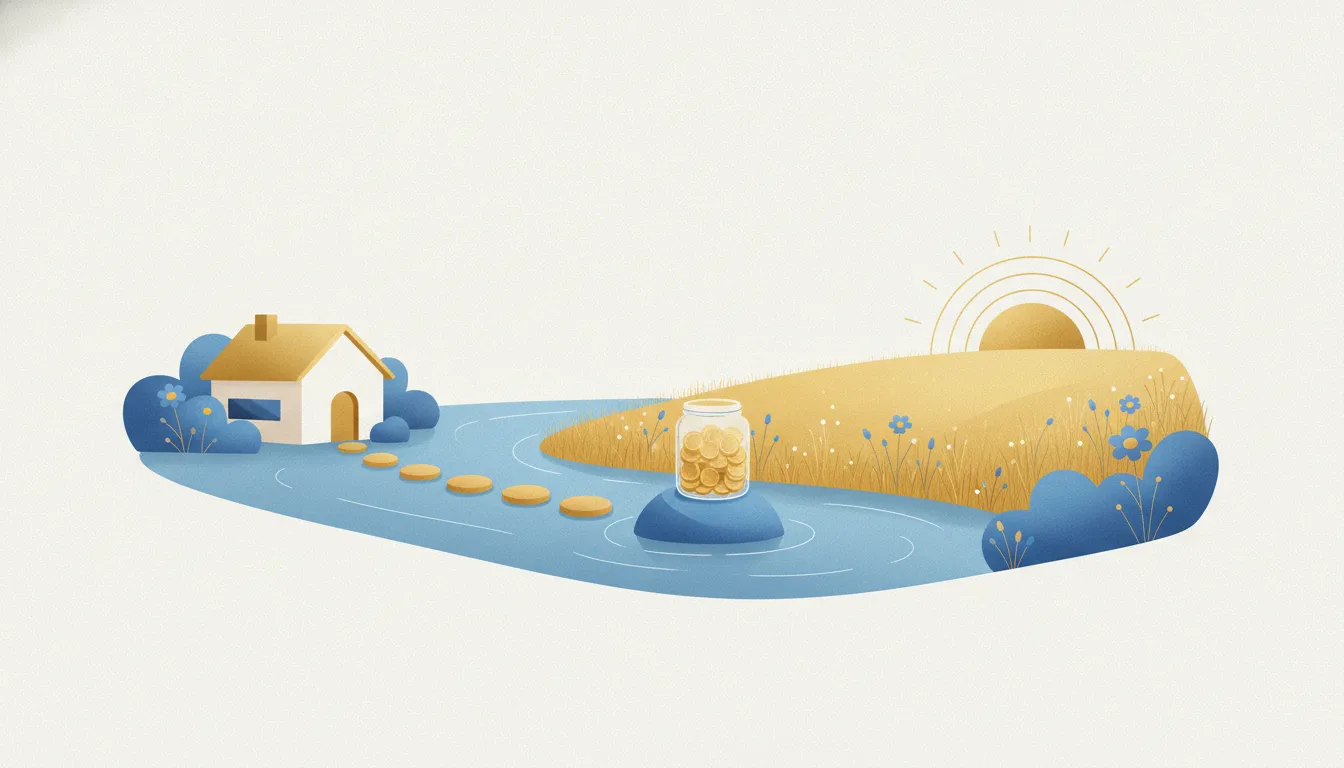 Editorial illustration for A Five-Minute Retirement Check: Spending, Social Security and the Gap.