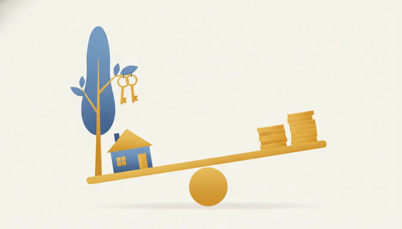 Editorial illustration for Is a Home Your Best Investment? Four Reasons It Feels That Way.