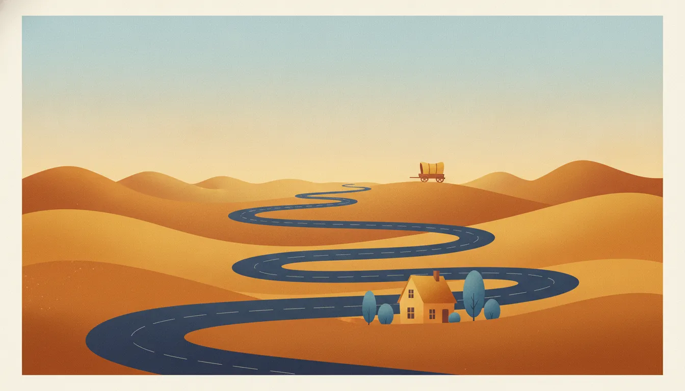 Editorial illustration for What 50 Years of Mortgage Rates Can and Can't Tell You.