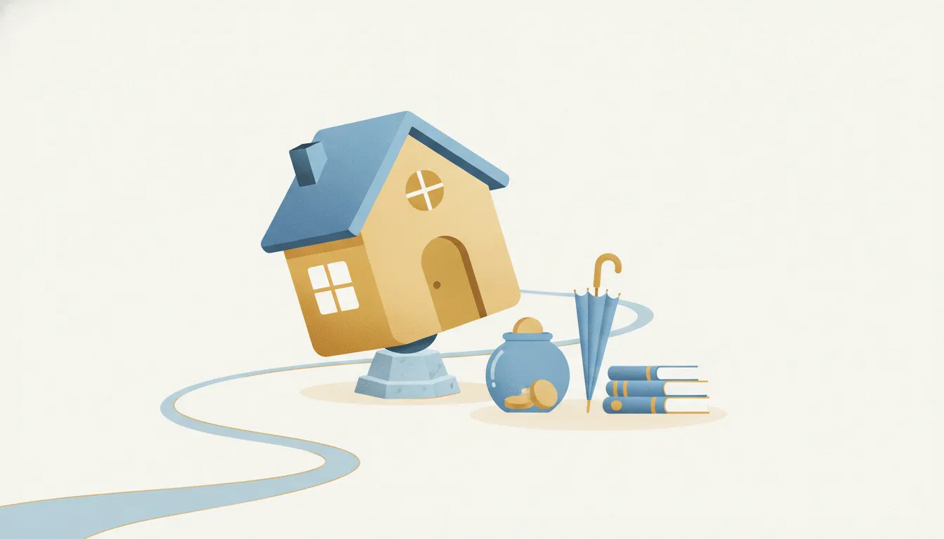 Editorial illustration for When Your Home Is Most of Your Net Worth: Concentration Risk.